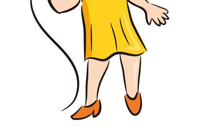 儿童唱歌表演插画素材