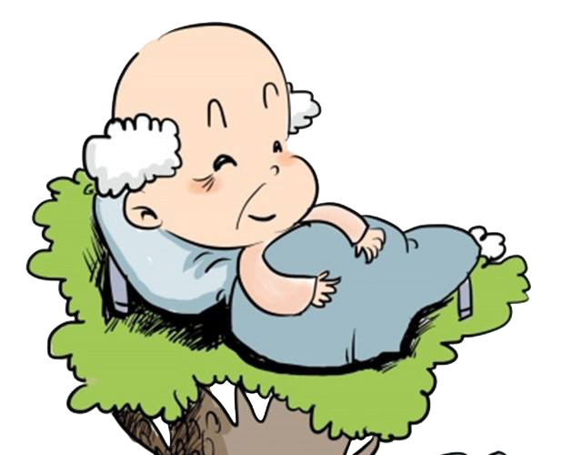 卡通老年生活关爱老人素材