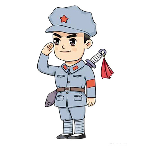 创意卡通军人形象素材矢量图片