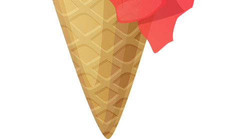 手绘可爱冰激凌素材