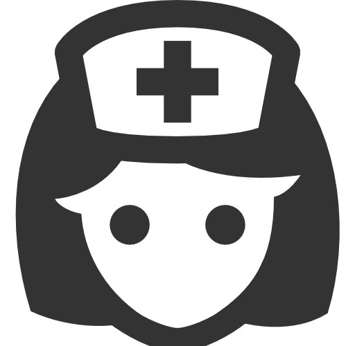 卡通护士元素剪影