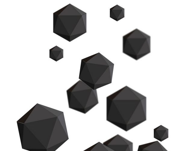 黑色3D图形