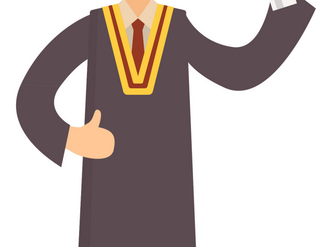 卡通毕业季人物学士帽素材