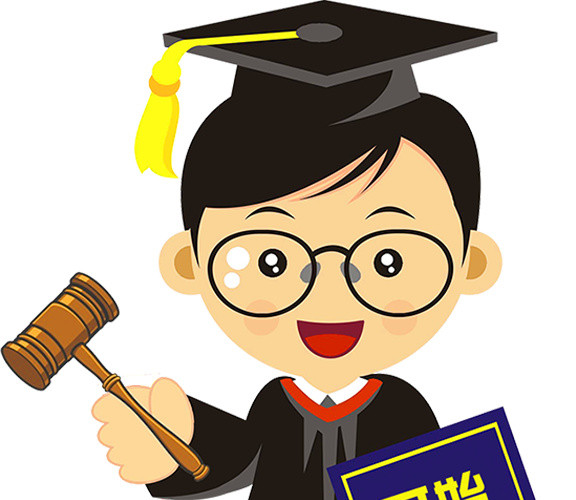 卡通毕业季人物学士帽素材