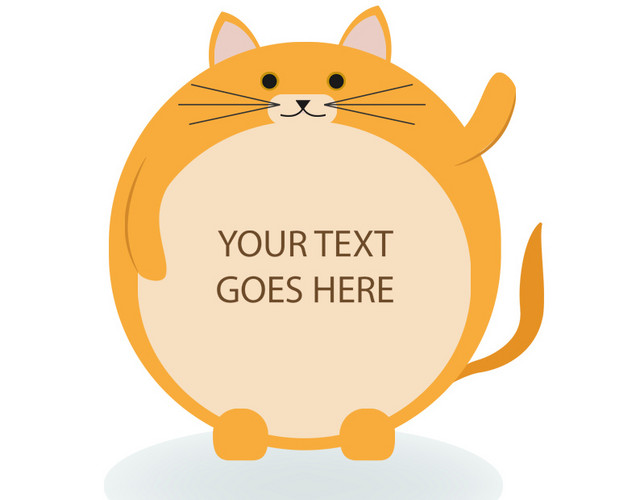 猫咪话框素材