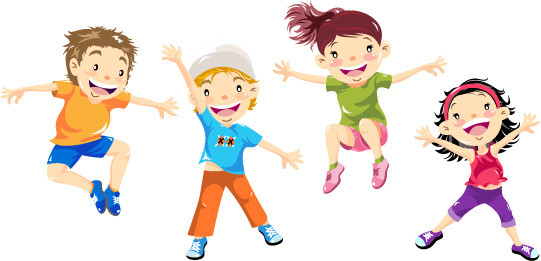 六一儿童节卡通小学生元素