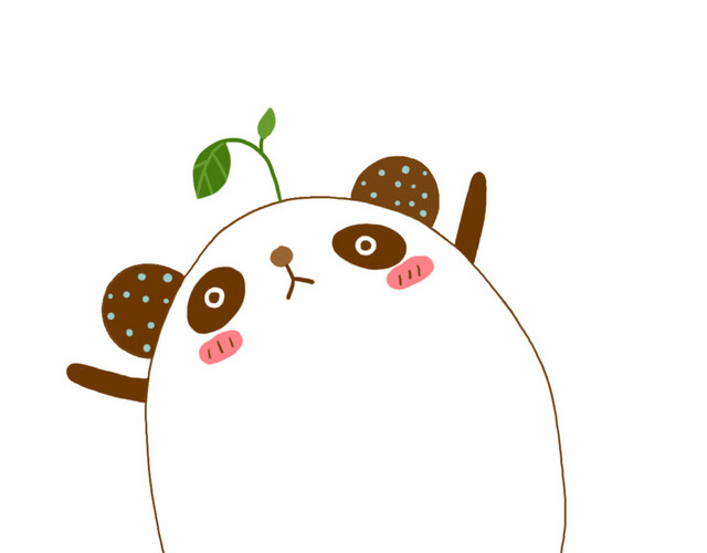 熊猫话框素材