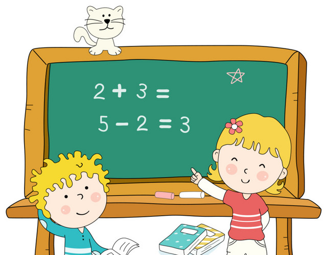 六一儿童节卡通小学生元素