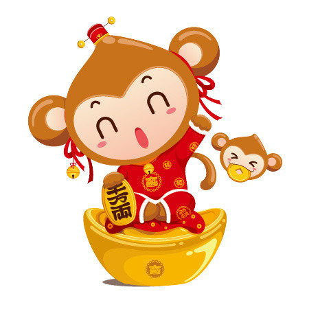 卡通小猴子素材