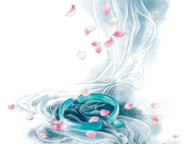 光晕水彩手镯素材