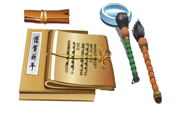 中国风武林秘籍素材