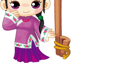 古代卡通人物小鸟拆素材