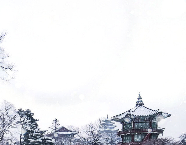 矢量古风水墨江南小楼风景背景