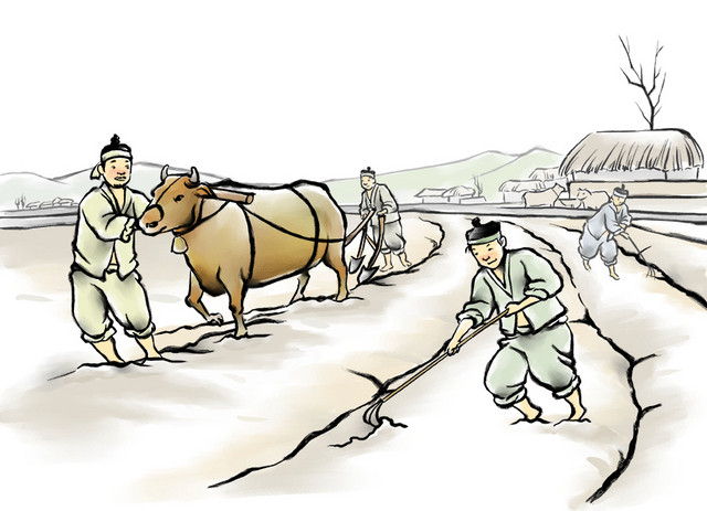 矢量手绘古代人物