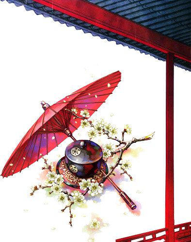中国风油纸伞古风素材