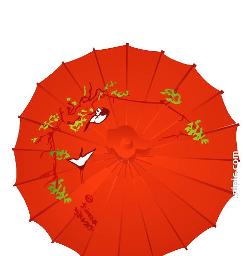 中国风古典文雅油纸伞免扣素材PNG