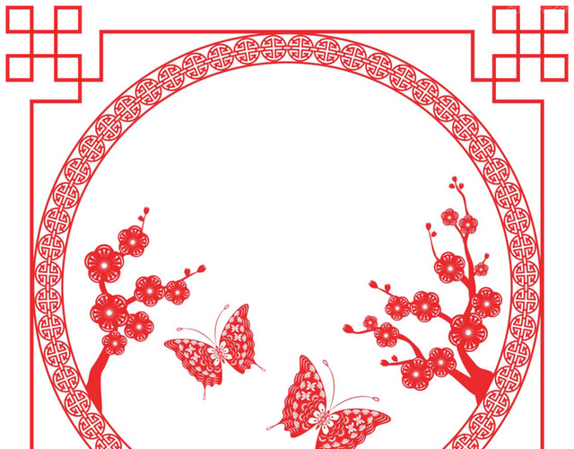 中国风窗花素材