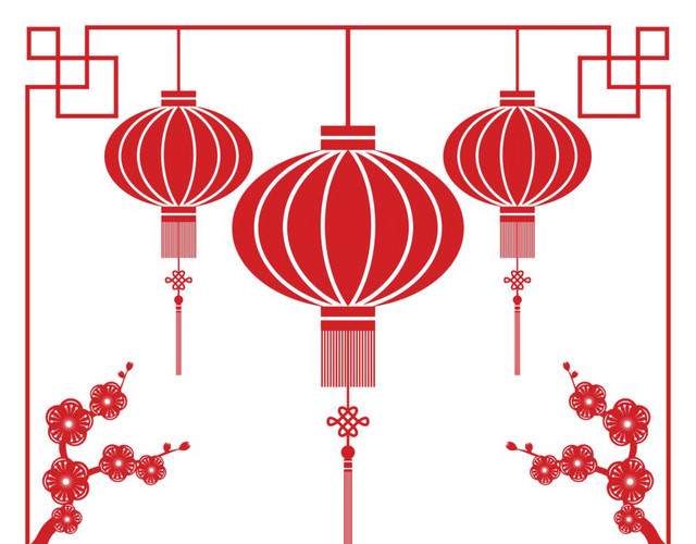 中国风窗花素材