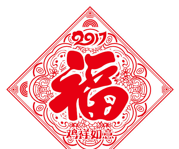 中国风窗花素材