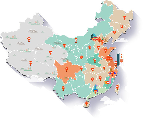 地图定位图标指示矢量素材