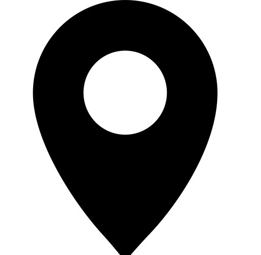 黑色地图图标指示矢量素材
