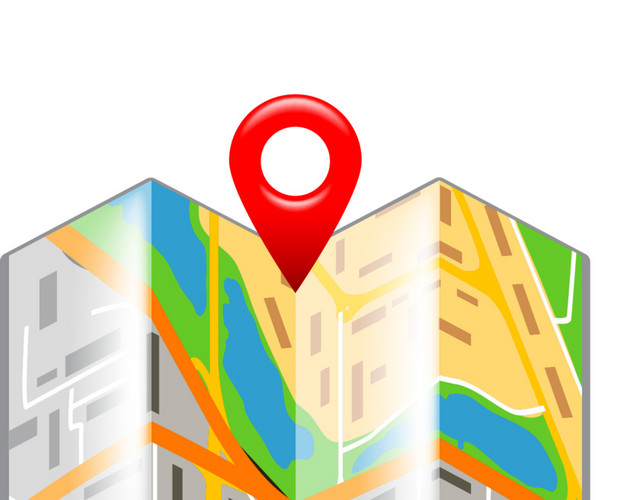 地图图标指示矢量素材