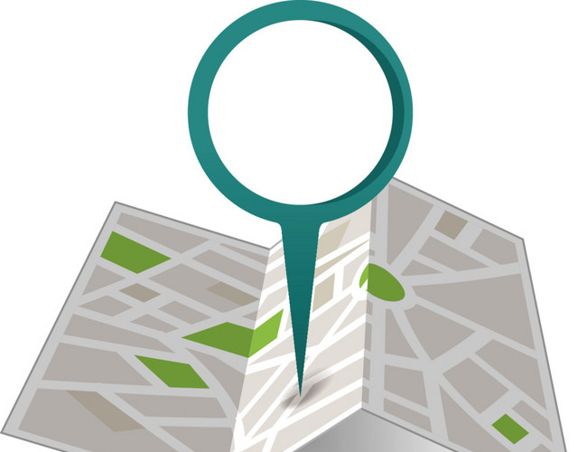 地图图标指示矢量素材