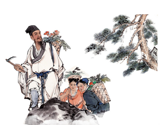 中国传统中医图