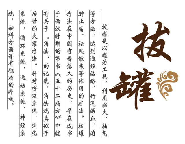 中医拔罐宣传