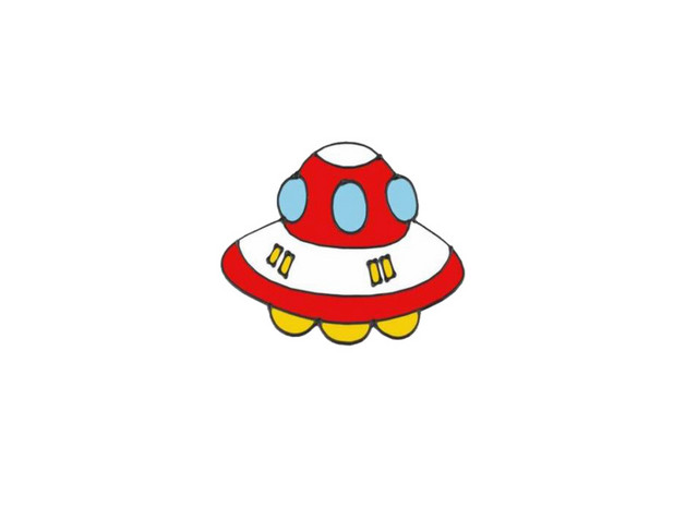 卡通飞碟矢量素材