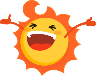 笑脸太阳矢量图素材