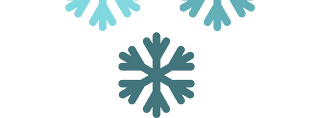 云朵雪花图标矢量图素材