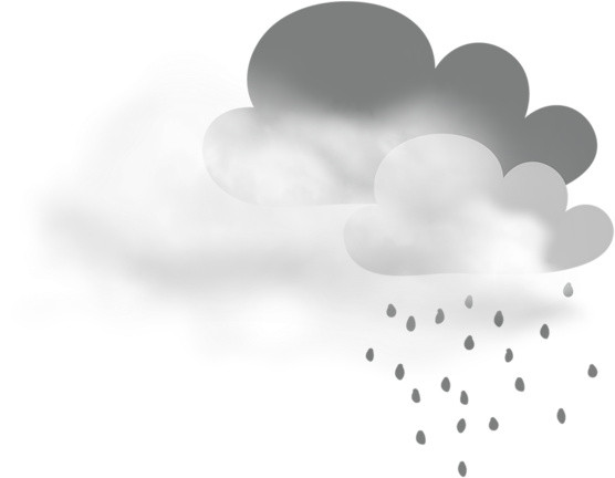 乌云雨滴矢量图素材