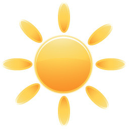 太阳彩绘矢量图素材