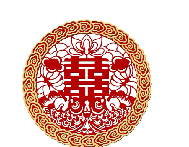 矢量创意囍字素材