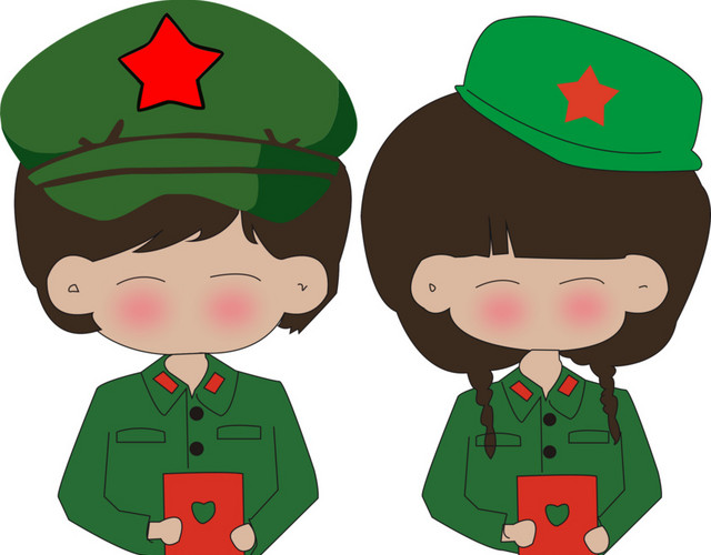 卡通情侣素材