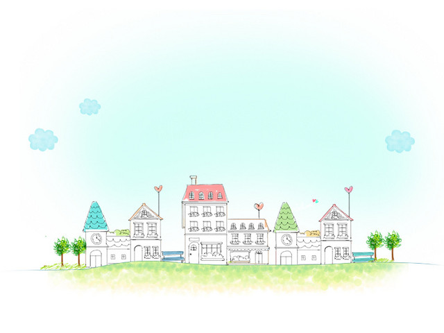 手绘风学校矢量素材