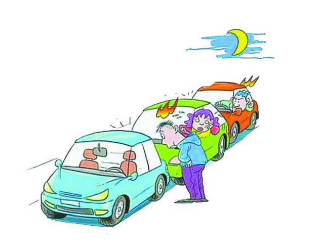 夜晚车祸素材