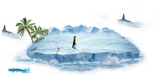 矢量雪山冰山素材