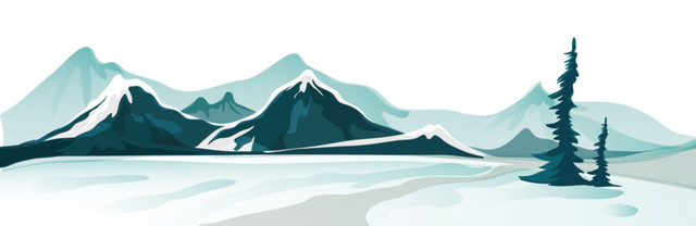 矢量雪山素材