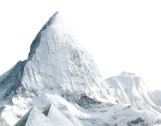 矢量雪山峰顶素材
