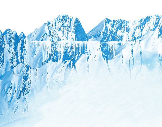 矢量雪山冰山素材