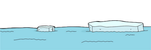 矢量浮冰素材