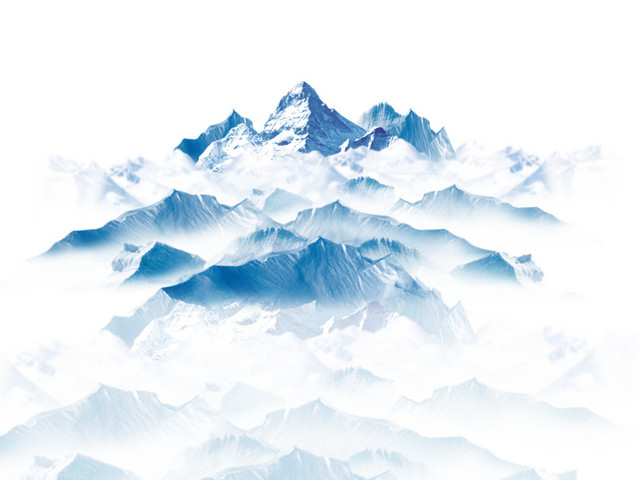 矢量雪山素材