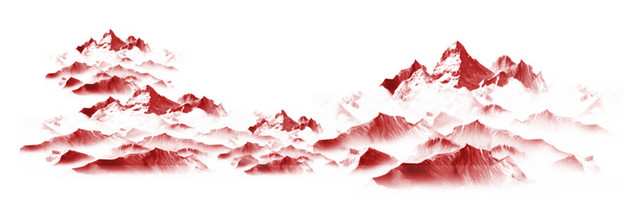 中国风手绘山峰素材