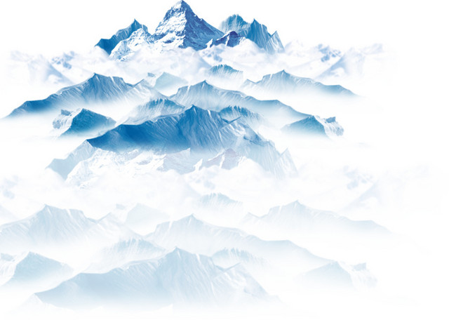 矢量雪山素材