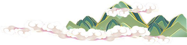 矢量卡通山峰素材