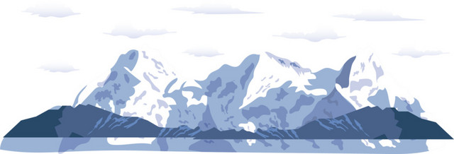 雪山冰山山峰素材
