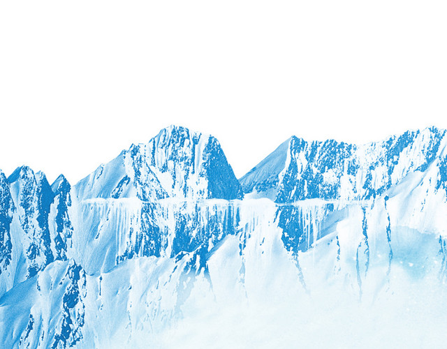 雪山冰山山峰素材