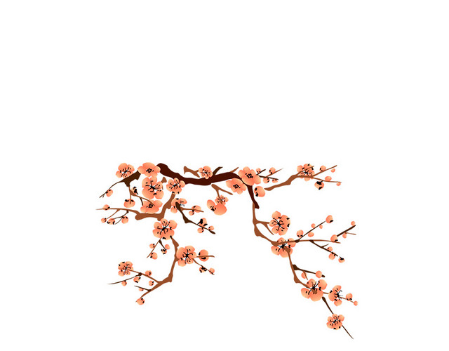 中国风水墨山水花卉素材